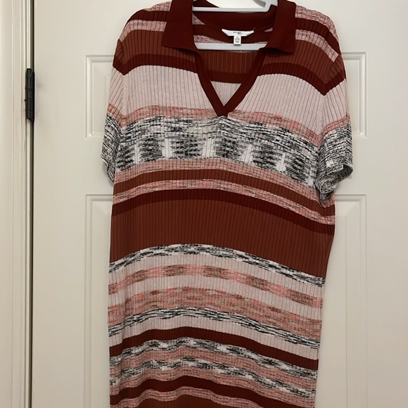 Terra & Sky Polo Sweater Dress/ 2X - Picture 12 of 15